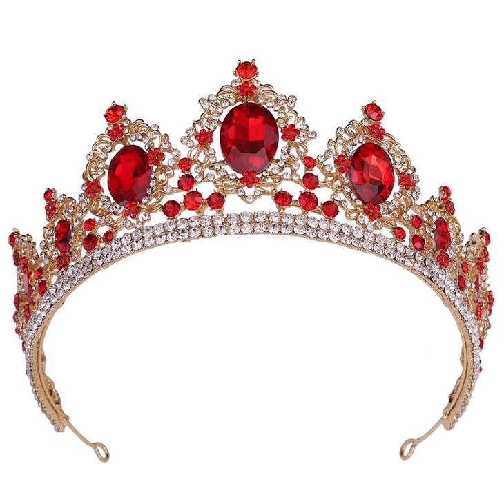 Headpiece Diamond Flower Design Crown Girls Women Tiaras Crystal Crown